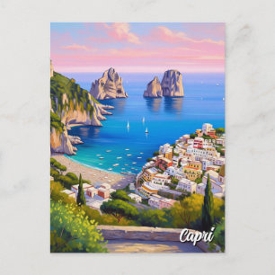 Capri Italië Schilderij Briefkaart