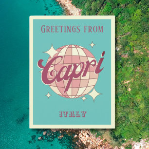 Capri Italië vakantie Retro  Briefkaart