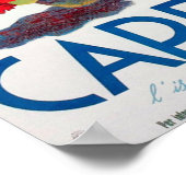 Capri Italië Vintage Reizen Poster (Hoek)