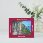 Capri, Italië Vrolijk Kerstfeest Briefkaart (Staand voorkant)
