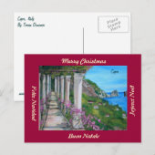 Capri, Italië Vrolijk Kerstfeest Briefkaart (Voorkant / Achterkant)