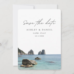 Capri Italy Wedding Save the Date Kaart