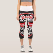 Capri Keith Haring Style Leggings pour femmes avec Nerd (Recto)