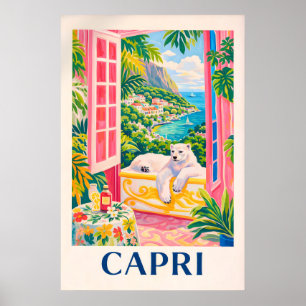 Capri kustposter, Italiaanse Rivièra Reis Poster