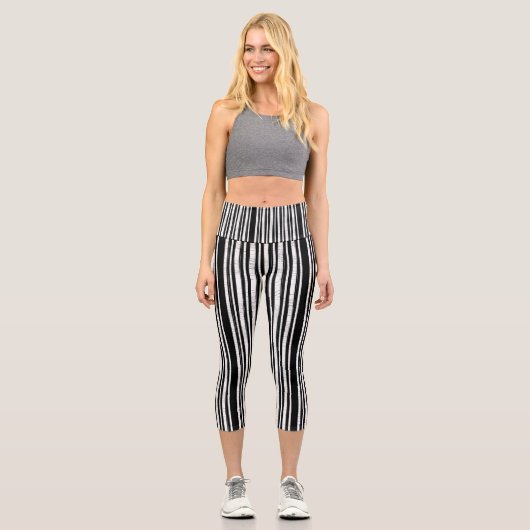 Capri Leggings à motif rayure verticale (Recto)