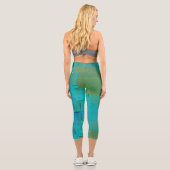 Capri Leggings à résonance Aqua (Verso)