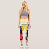 CAPRI LEGGINGS - Abstrait mondrien - Couleurs prim (Recto)