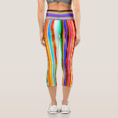 Capri Leggings arc-en-ciel jaune incroyable (Verso)