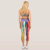 Capri Leggings arc-en-ciel jaune incroyable (Verso)