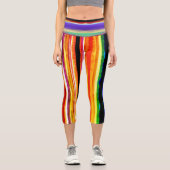 Capri Leggings arc-en-ciel jaune incroyable (Recto)
