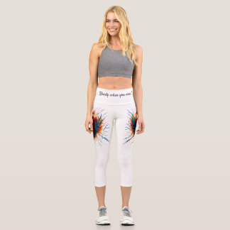 Capri Leggings au coeur de Fierce - "Prêt quand vous ête