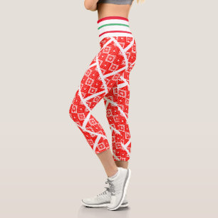 Capri Leggings aux couleurs du drapeau national de la Bi