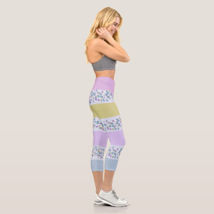 Capri Leggings avec Faux Parties scintillant Stars