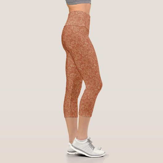 Capri Leggings capris Adobe abstraits gras et élégants (Droite)