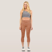 Capri Leggings capris Adobe abstraits gras et élégants (Recto)