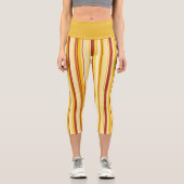 Capri Leggings Capris haute taille Tangerine (Recto)
