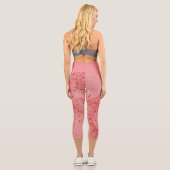 Capri Leggings Capris rouge et rose (Verso)