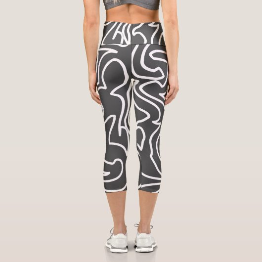Capri Leggings d'art Abstrait élégant (Verso)