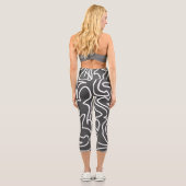 Capri Leggings d'art Abstrait élégant (Verso)