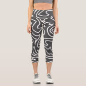 Capri Leggings d'art Abstrait élégant (Recto)
