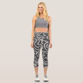 Capri Leggings d'art Abstrait élégant (Recto)