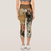 Capri Leggings d'art de l'arbre rose (Verso)
