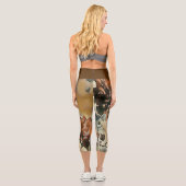 Capri Leggings d'art de l'arbre rose (Verso)