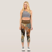 Capri Leggings d'art de l'arbre rose (Recto)