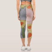 Capri Leggings de tournesol Abstraits (Verso)