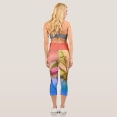 Capri Leggings Design abstrait (Verso)
