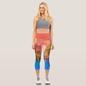 Capri Leggings Design abstrait (Recto)