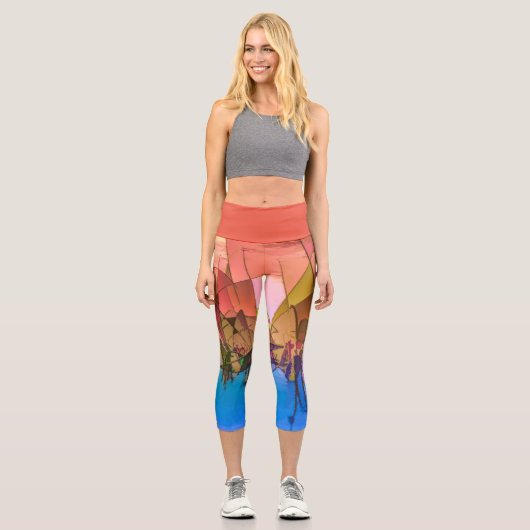 Capri Leggings Design abstrait (Recto)