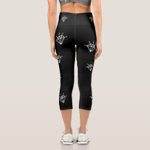 Leggings Femme "Black Diam's" Diamant Noir 