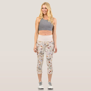 Capri Leggings Fleuris Aquarelle