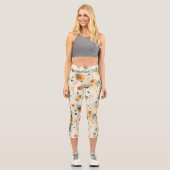 Capri Leggings floraux Abstraits chic avec teintes de te (Recto)