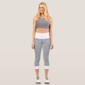 Capri Leggings Gris Abstrait Blanc taille (Recto)