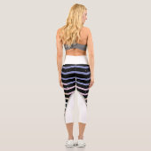 Capri leggings High Waisted Capris  negro con zigzag (Verso)