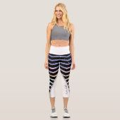 Capri leggings High Waisted Capris  negro con zigzag (Recto)