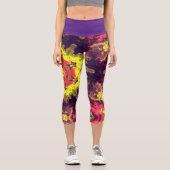 Capri Leggings hippies psychédéliques (Recto)