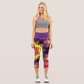 Capri Leggings hippies psychédéliques (Recto)