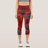 Capri Leggings hippies psychédéliques (Recto)