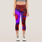 Capri Leggings hippies psychédéliques (Recto)