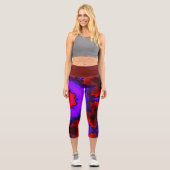 Capri Leggings hippies psychédéliques (Recto)