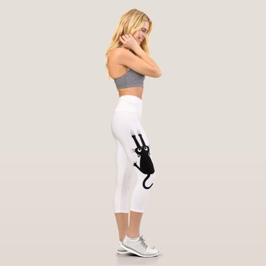 Capri Leggings Mignons Chat Pendu Faits à la Main (Droite)