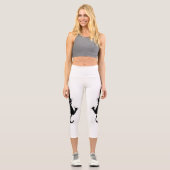 Capri Leggings Mignons Chat Pendu Faits à la Main (Recto)