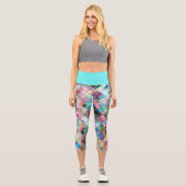 Capri Leggings opalescents avec Motif d'art moderne (Recto)