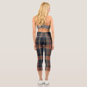Capri Leggings plaqués orange et noir pour un confort él (Verso)