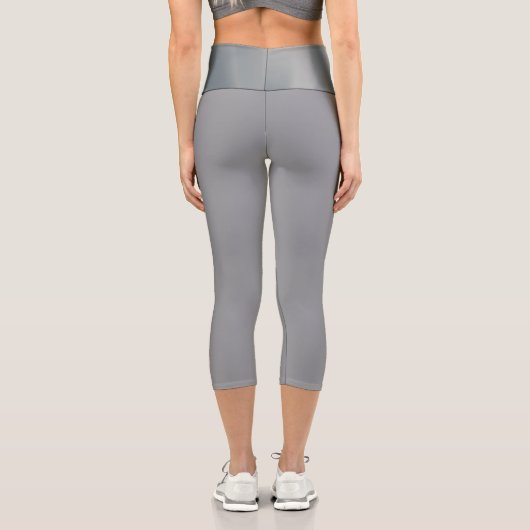 Capri Leggings Plus style Grey (Verso)
