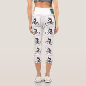 Capri Leggings pour une fille de vélo. (Verso)