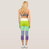 Capri Leggings rayées multicolores (Verso)